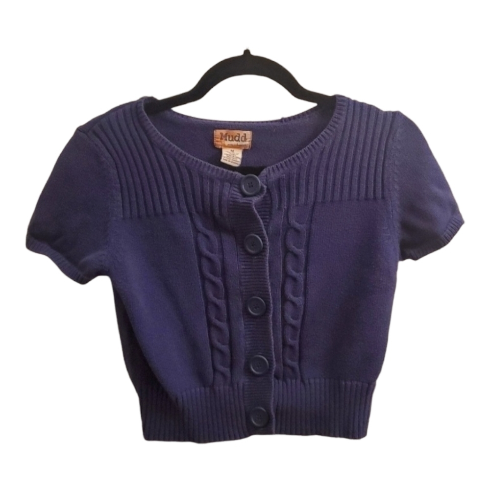 Mudd button crop sweater